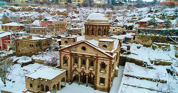 Talas'ta kış manzarası