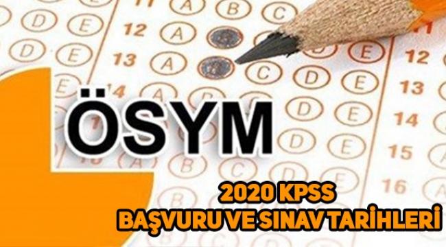 2020 KPSS sınavları ne zaman, hangi tarihte yapılacak? (2020 KPSS tarihleri)