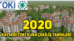 2020 TOKİ Kayseri, Sarıoğlan, Mimarsinan, Karpuzatan, Gazeteciler Cemiyeti kura çekiliş tarihleri ne zaman?