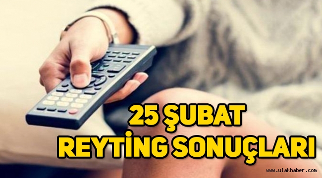 25 Şubat reyting sonuçları, Eşkıya Dünyaya Hükümdar Olmaz, Ramo, Hekimoğlu