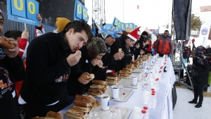 Erciyes'te Sucuk Yeme Yarışması