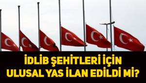 İdlib şehitleri için Türkiye'de ulusal yas ilan edildi mi, milli yas hangi durumlarda ilan edilir?