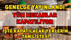 Koronavirüs için yarından itibaren nereler kapalı olacak? Marketler kapanacak mı?