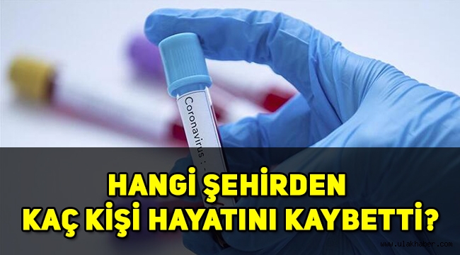 Koronavirüsten hangi şehirde kaç kişi öldü?