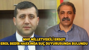 MHP Kayseri Milletvekili Ersoy'dan Erol Bedir ve yönetimine suç duyurusu