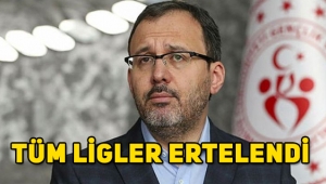 Son Dakika! Tüm ligler ertelendi