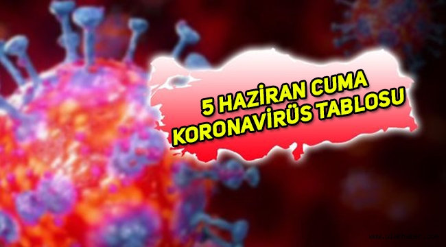 5 Haziran (bugün) koronavirüs tablosu, kaç kişi öldü, kaç kişi iyileşti, yeni vaka kaç, kaç test yapıldı?