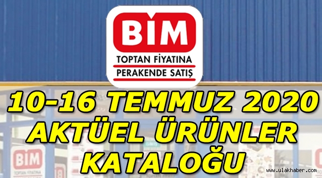 10 Temmuz – 16 Temmuz 2020 bim aktüel ürünler kataloğu