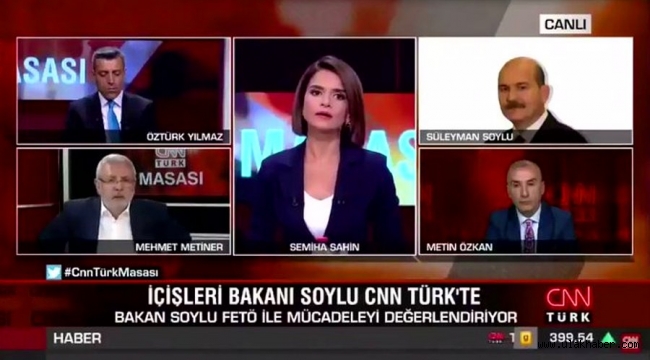 Ak Partili Mehmet Metiner ve İç İşleri Bakanı Süleyman Soylu canlı yayında tartıştı