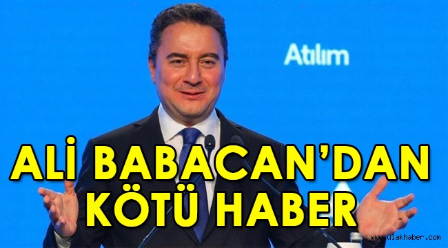 Demokrasi ve Atılım (DEVA) Partisi Lideri Ali Babacan koronavirüse yakalandı