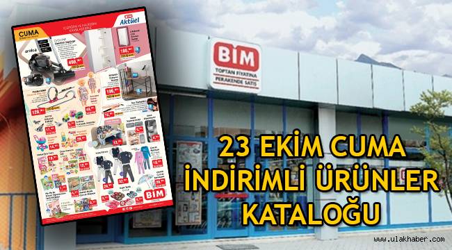 23 Ekim Cuma Bim aktüel ürünler kataloğunda bu hafta neler var?