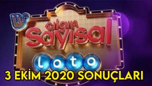 3 Ekim 2020 Cumartesi Çılgın Sayısal Loto çekiliş sonuçları: hangi sayılar, rakamlar çıktı?