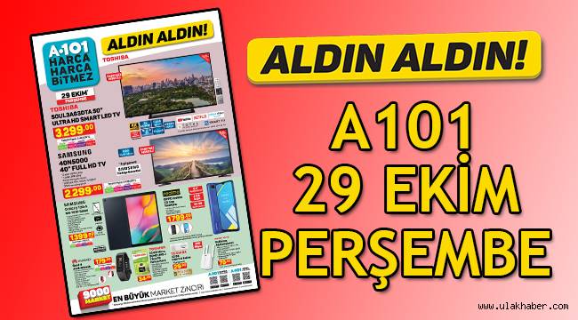 A101 29 Ekim Perşembe indirimli aktüel ürünler kataloğunda neler var?