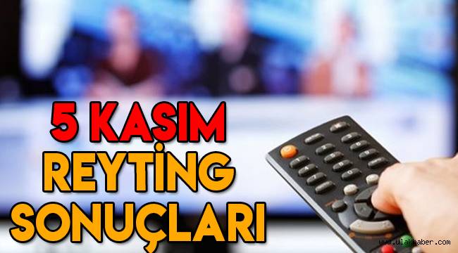 5 Kasım Perşembe reyting sonuçları, dizi reytingleri: Bir Zamanlar Çukurova, MasterChef, Mucize Doktor