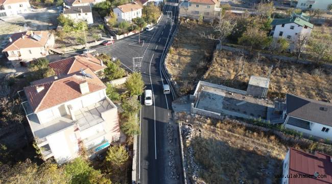 Kayabağ'da 7 kilometrelik yeni yol açıldı