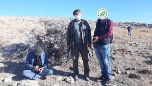 Kayseri'de yasadışı avlanan 4 kişiye ceza kesildi