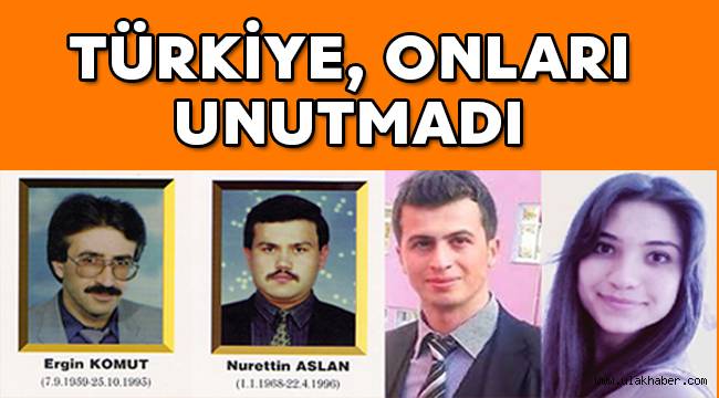 Türkiye, şehit öğretmenlerini unutmadı