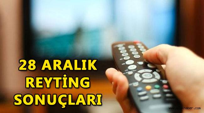 28 Aralık reyting sonuçları, Uyanış Büyük Selçuklu, Çukur, Yasak Elma