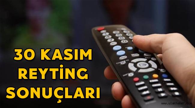 30 Kasım reyting sonuçları, Uyanış Büyük Selçuklu Yasak Elma, Çukur, Sefirin Kızı