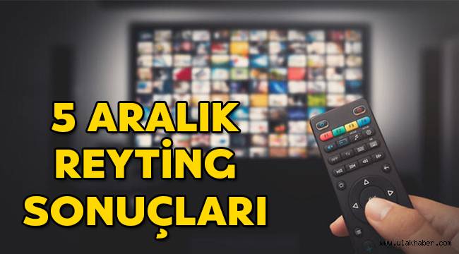 5 Aralık reyting sonuçları belli oldu: İbo Show, Sen Çal Kapımı, Gönül Dağı