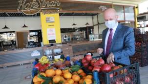 Kocasinan'da evler meyveyle doldu, ihtiyaç sahiplerinin yüzü güldü