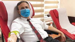 ERÜ Rektörü Mustafa Çalış, vatandaşları kan bağışına davet etti