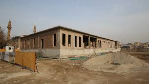 Hacılar'ın yeni sağlık ocağında çalışmalar sürüyor