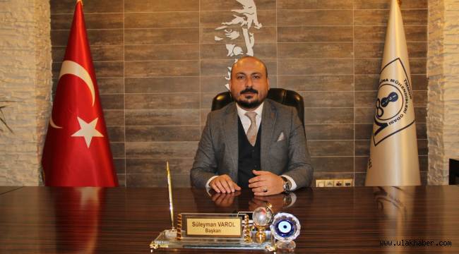 MMO Kayseri Şube Başkanı Süleyman Varol, su tasarrufuna dikkat çekti