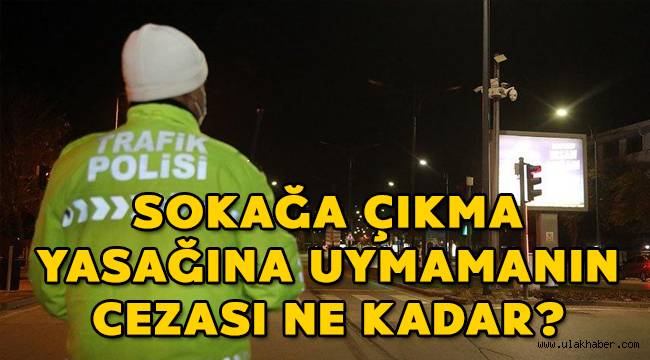 Sokağa çıkma yasağına uymamanın cezası ne kadar?