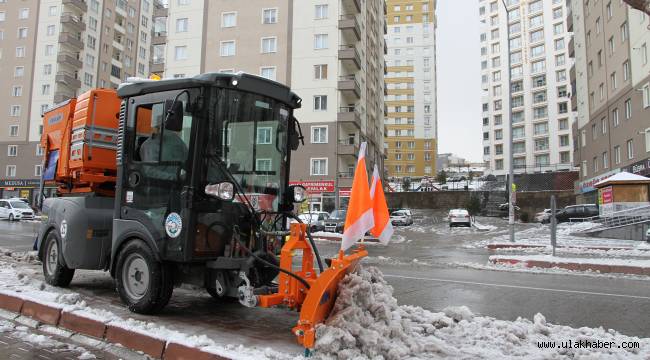 Talas'ta kış çalışmaları kesintisiz sürüyor