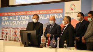 Yunus Emre kentsel dönüşüm hak sahipleri kurası çekildi