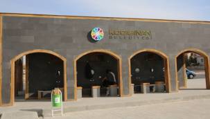 Kocasinan'ın modern kemerli şadırvanları dikkat çekiyor