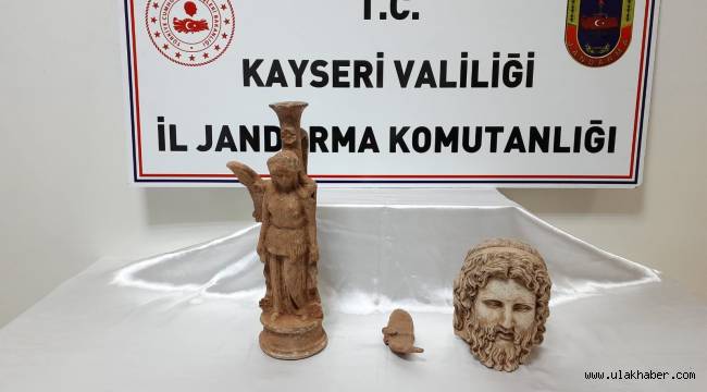 Kayseri'de 100 bin Dolar değerinde tarihi eser ele geçirildi