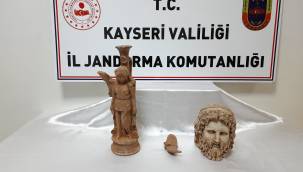 Kayseri'de 100 bin Dolar değerinde tarihi eser ele geçirildi