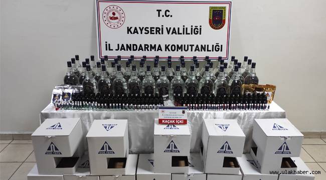 Kayseri'de kaçak içki operasyonu