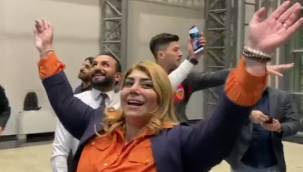 Kayserispor Başkanı Berna Gözbaşı'nın galibiyet sevinci