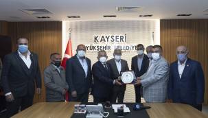 8 ilçenin ziraat odası başkanı, Büyükkılıç'a teşekkür ziyaretinde bulundu