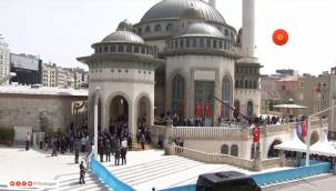 Erdoğan, Taksim Camii'ni ibadete açtı