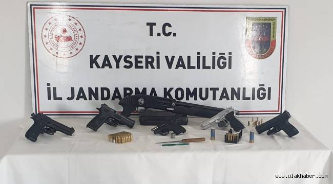 Kayseri'de kaçak silah operasyonu: 9 gözaltı