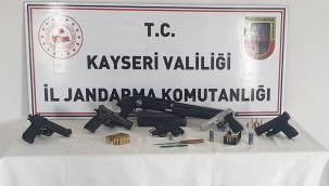 Kayseri'de kaçak silah operasyonu: 9 gözaltı