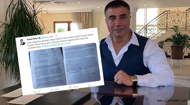 Sedat Peker, kardeşi Atilla Peker'in ifadesini paylaştı: Kutlu Adalı'yı öldürmek için Korkut Eken'le Kıbrıs'a gittik