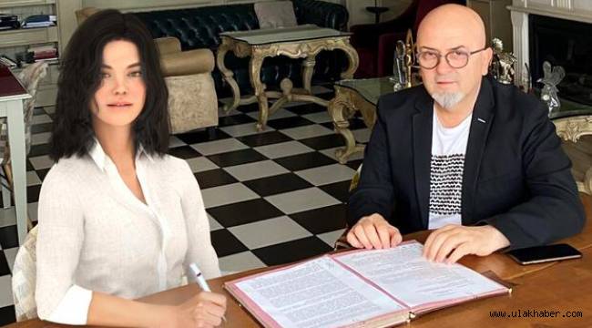 Türkiye'nin ilk robot oyuncusu Aypera, dizi sözleşmesi imzaladı