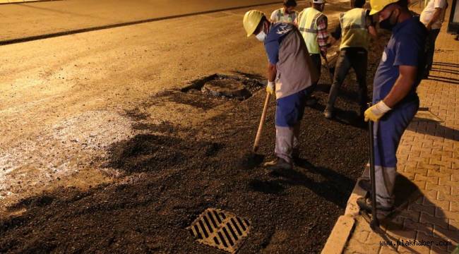 Büyükşehir ve KASKİ'den gece mesaisi