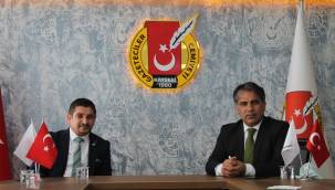 Kentsel Yönetim Derneği Kayseri Gazeteciler Cemiyeti'ni ziyaret etti