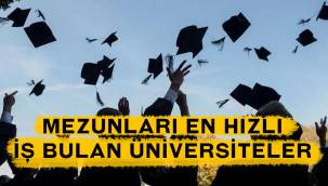 Mezunları en hızlı iş bulan üniversiteler 2021!