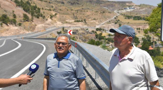 Büyükkılıç, yeniden açılan Hıdırellez yolunu inceledi bir de müjde verdi