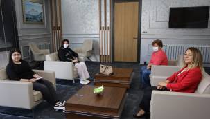 Dünya üçüncüsü Derin Şahin Başkan Özdoğan'ı ziyaret etti