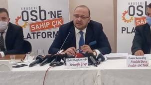 Kiracıoğlu'ndan OSB yönetimine: Biz uyarıyoruz, gerisi size kalmış!