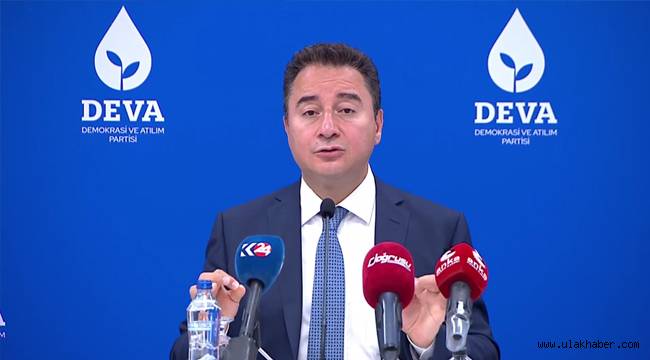 Ali Babacan, DEVA Partisi'nin afet eylem planını açıkladı