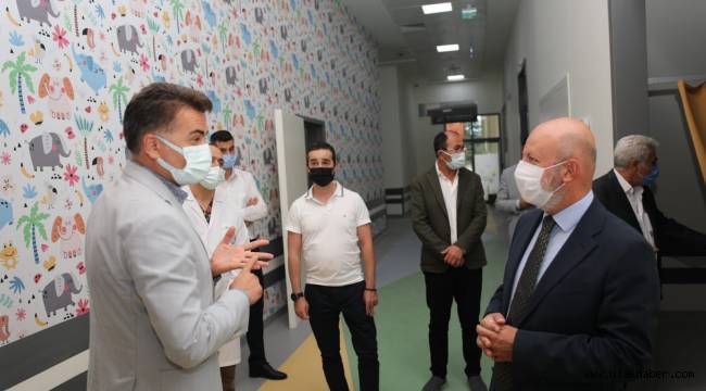 Başkan Çolakbayrakdar'dan ERÜ Hematoloji ve Onkoloji Hastanesi'ne ziyaret